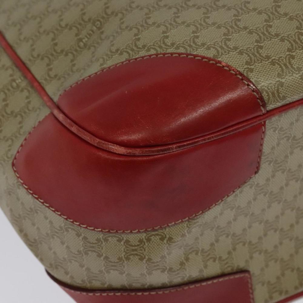 CELINE Macadam Canvas Tote Bag PVC Beige Gold Auth 136536 - Picture 15 of 16